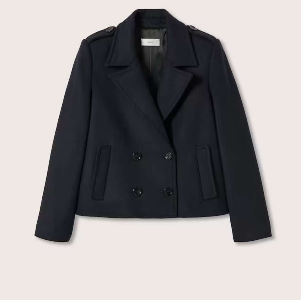 Mango Cropped Wool Jacket - Picture 2 of 5